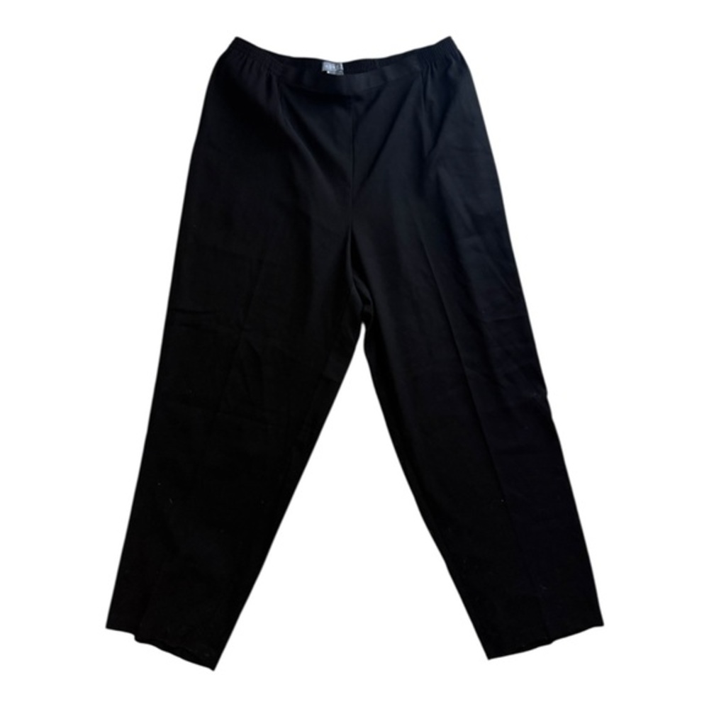 NWT Koret Woman Pull-On Black Elastic Waist Pants Size 18W with Pockets